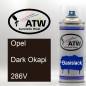 Preview: Opel, Dark Okapi, 286V: 400ml Sprühdose, von ATW Autoteile West.